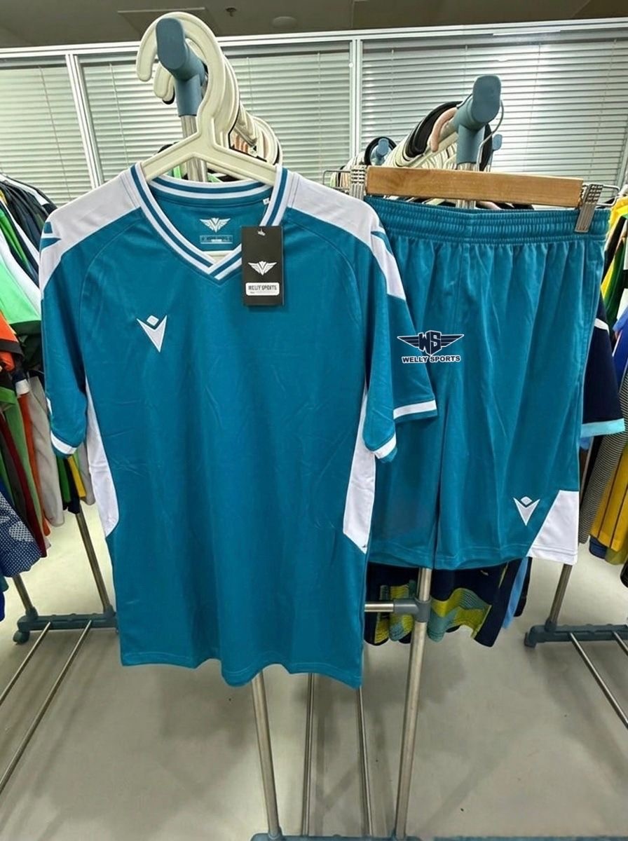 Teal jersey and shorts set