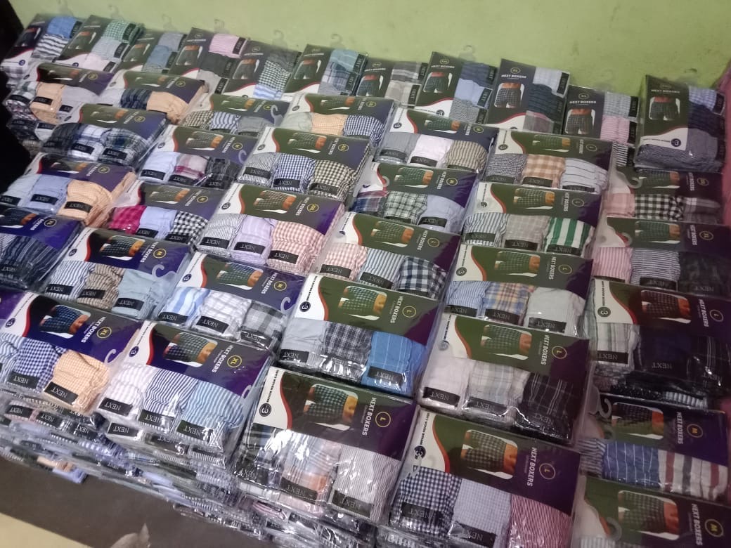 Large stock of wholesale men's underwear